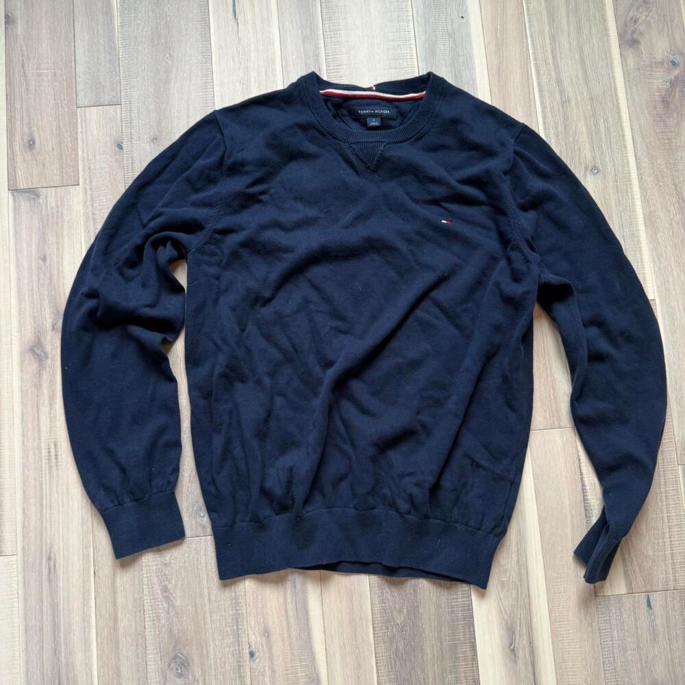 Tommy-hilfiger Women's Navy and Black Jumper
